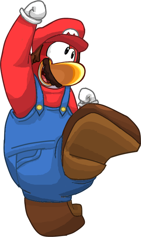 Mario Super Mario Bros - Club Penguin Super Mario (462x775), Png Download