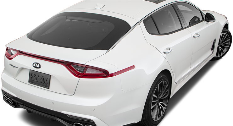 Rear 3/4 Angle View - 2018 Kia Stinger Premium (800x400), Png Download