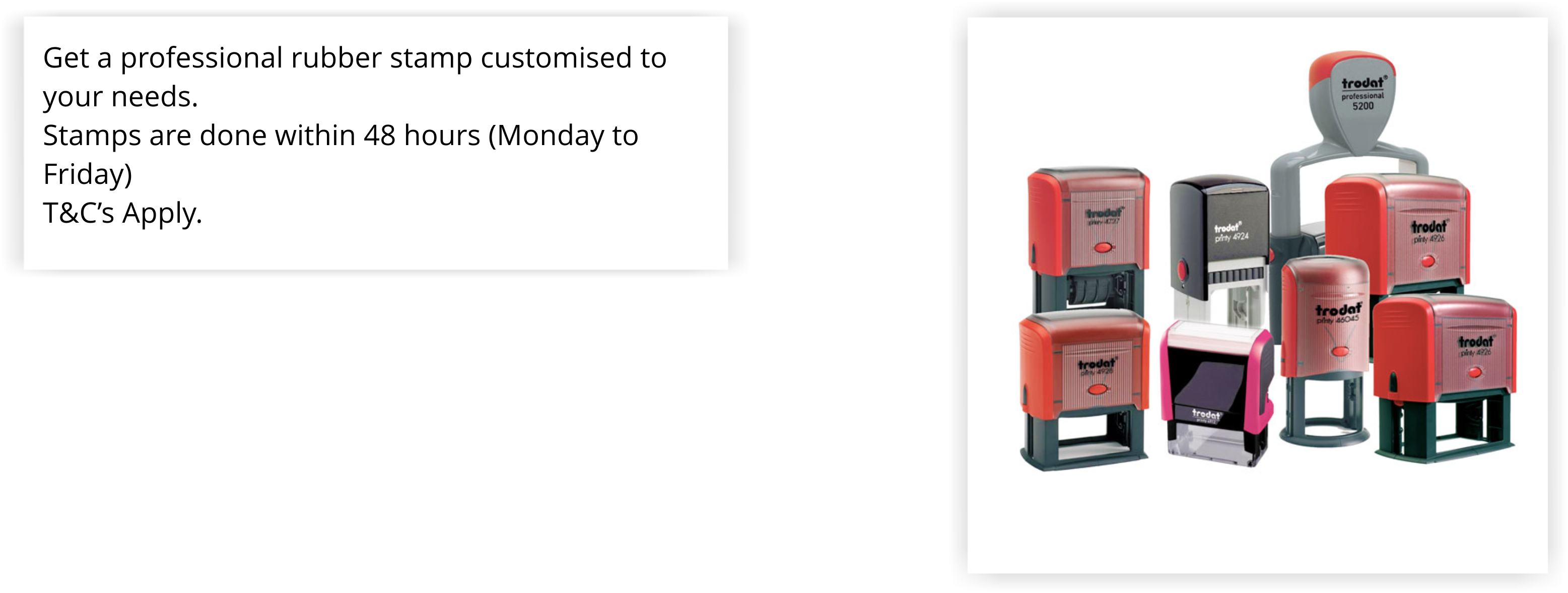 Services - Trodat Printy (3113x1177), Png Download