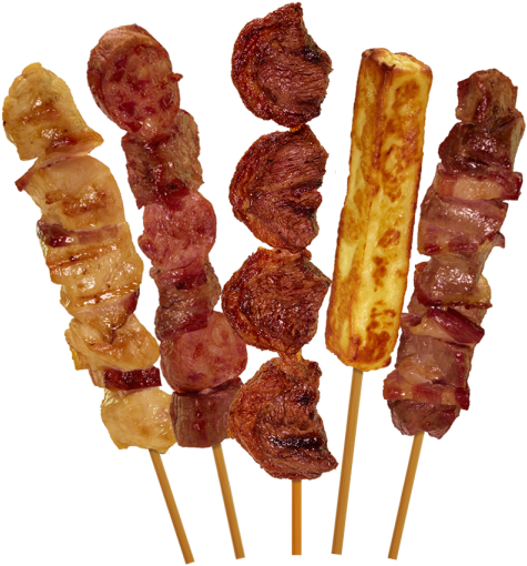 Espeto Churrasco Png - Espetinho De Carne Png (529x552), Png Download