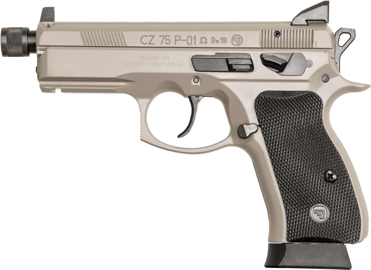 Cz 75 P01 Omega (1400x1032), Png Download