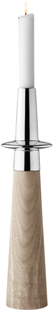 Georg Jensen Ellipse Candlestick Stainless And Wood - Georg Jensen Ellipse Candleholders Set 3 Pcs (640x640), Png Download