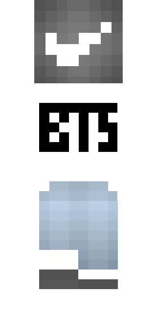 Skin De Bts En Minecraft (321x651), Png Download