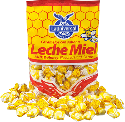 La Universalla Universal Leche Miel - Caramelos Surtidos La Universal (401x392), Png Download
