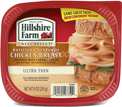 Hillshire Farm Deli Select Rotisserie Chicken Breast - Hillshire Farm Turkey Slices (450x350), Png Download