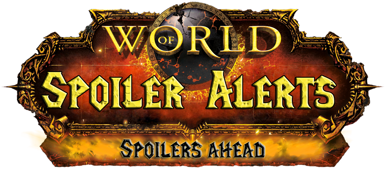 World Of Spoiler Alerts - World Of Warcraft Cataclysm Logo Png (1294x570), Png Download