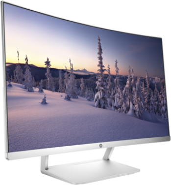 Hp 27 Curved Display Z4n74aa1-500x500 - Hp 27 Inch Curved Monitor (500x500), Png Download