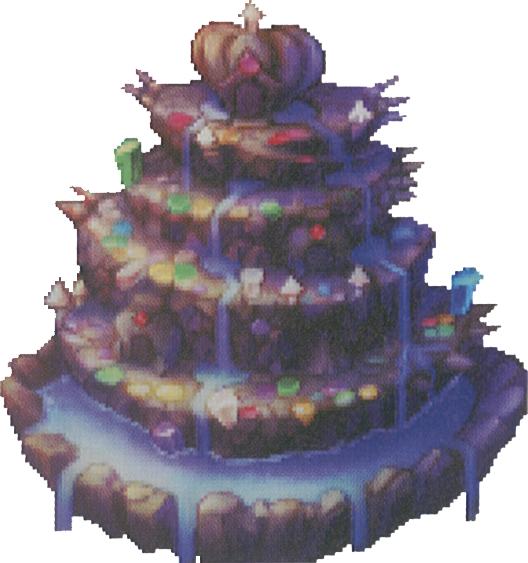 Land Bejeweled City - Bejeweled City Legend Of Mana (528x563), Png Download