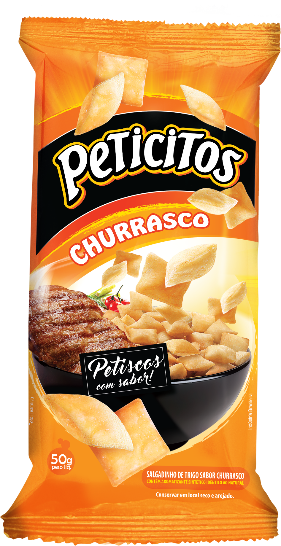 Peticitos Sabor Churrasco - Peticitos (947x1841), Png Download