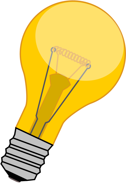 Light Bulb Png Vector - Light Bulb (414x599), Png Download