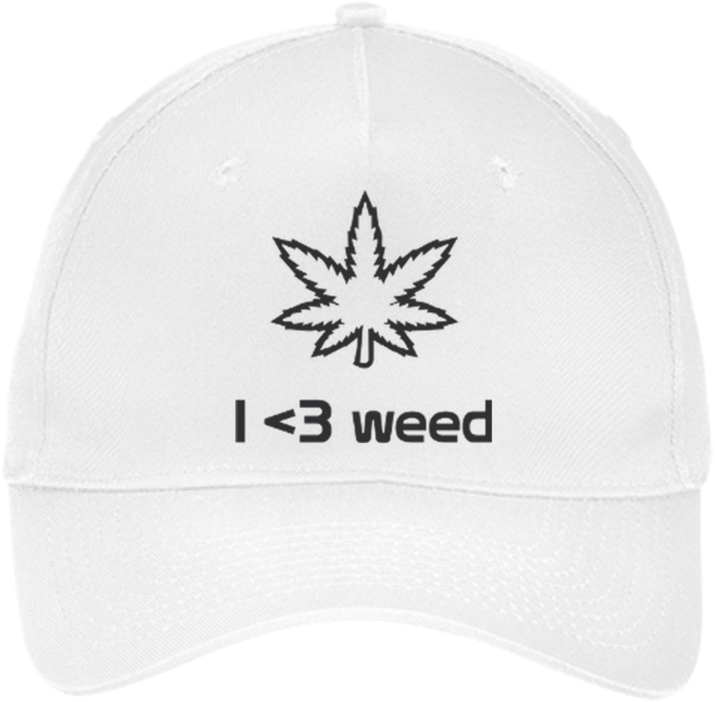 I <3 Weed Baseball Cap - Cannabis (1024x1024), Png Download