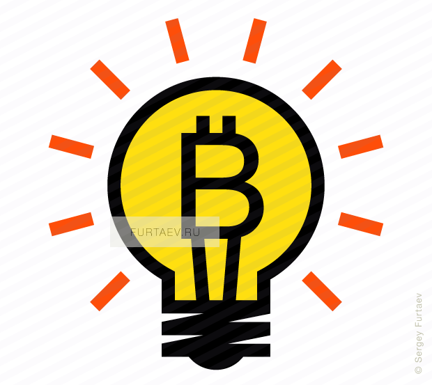 Vector Icon Of Shinning Light Bulb With Bitcoin Sign - Light Bulb With Dollar Sign (620x553), Png Download