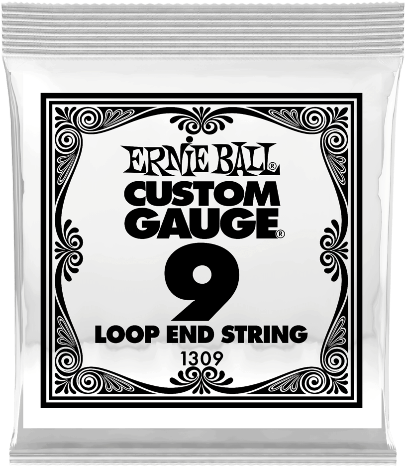 009 Loop End Stainless Steel Plain Banjo Or Mandolin - Ernie Ball Custom Gauge 72 (1000x1000), Png Download