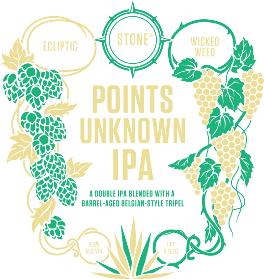 Ecliptic / Wicked Weed / Stone Points Unknown Ipa - Portable Network Graphics (600x600), Png Download