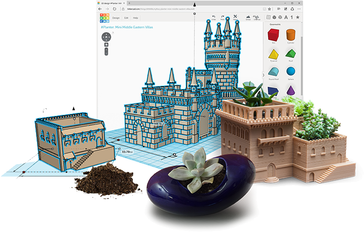 A Simple, Online 3d Design And 3d Printing App - 3d Printing (737x470), Png Download