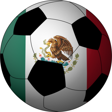 Football Soccer Mexico Ball - Mexico Soccer Ball Clip Art (360x360), Png Download