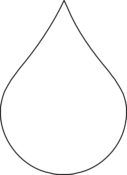 Small - White Water Drop Vector (432x594), Png Download