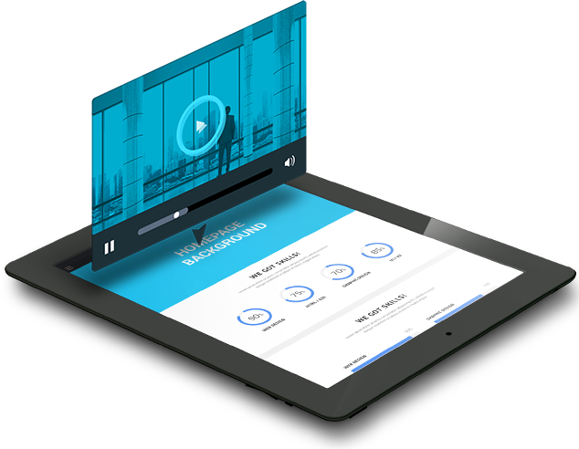 Moving Background Website - Tablet Computer (634x492), Png Download