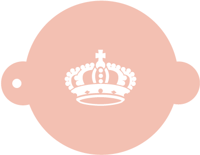 Stencil Reposteria Vintage 003 Corona (400x400), Png Download