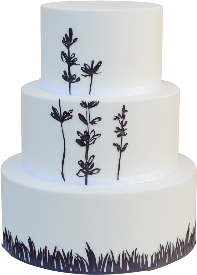 Silhouette € - White Cake Silhouette Png (963x963), Png Download