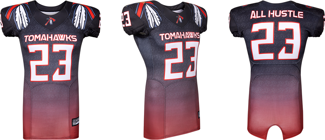 All Hustle Sports Viper Football Jersey - Team (1200x519), Png Download