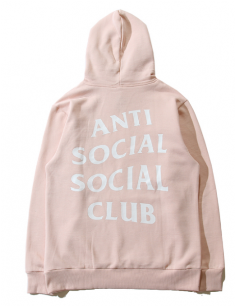 Anti Social Social Club Plain Hooded Sweater - Hoodie (600x600), Png Download