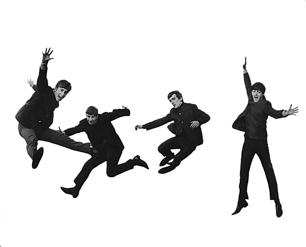 Beatles Film 'mersey Boy' Now Filming In New York City - Beatles Jumping (600x485), Png Download