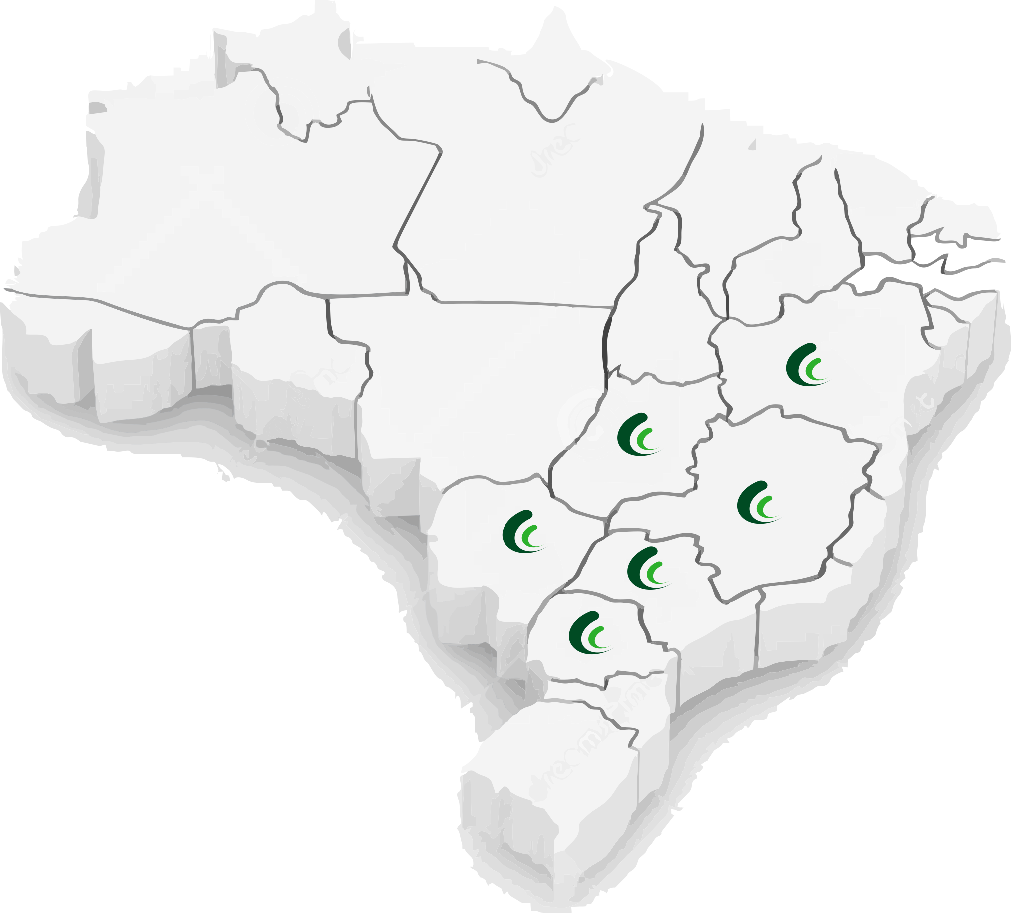 Segurança E Comodidade Para A Sua Necessidade - Mapa 3d Brasil Png (2024x1828), Png Download