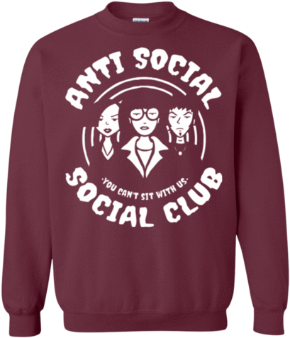 Anti-social Club Crewneck Sweatshirt - Gambar Anti Social Social Club (480x480), Png Download