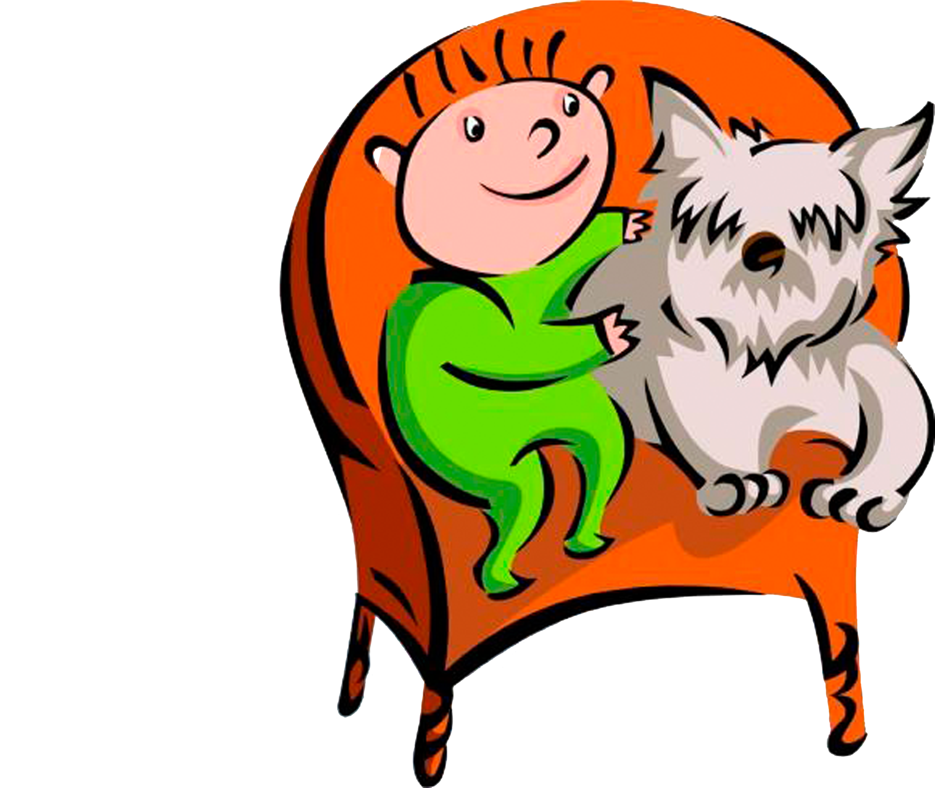 Dog Cat Child Clip Art - Dog (5000x5000), Png Download