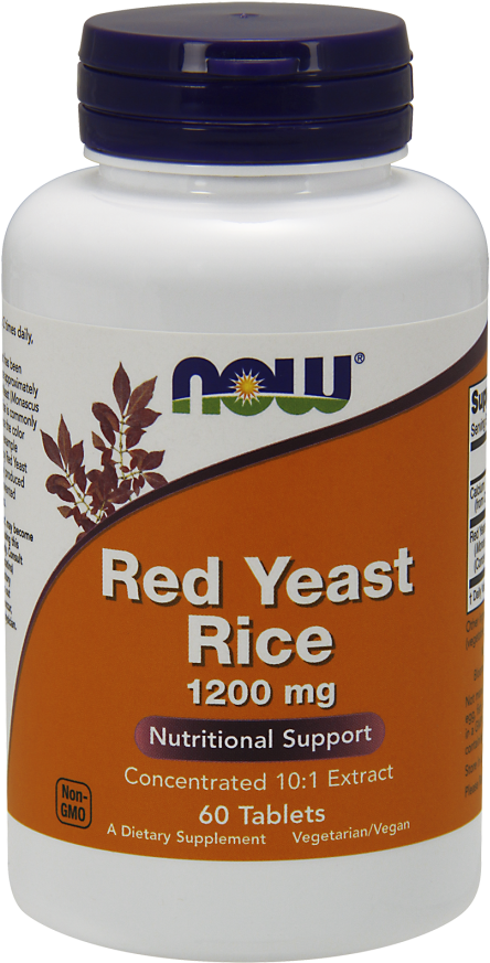 Red Yeast Rice 1200 Mg Tablets - Now Foods Red Yeast Rice - 600 Mg - 240 Vegetarian (452x880), Png Download