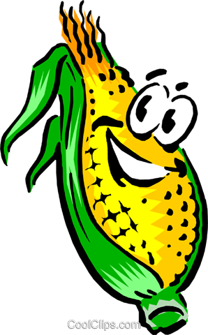 Cartoon Corn Royalty Free Vector Clip Art Illustration - Cartoon Corn (298x480), Png Download