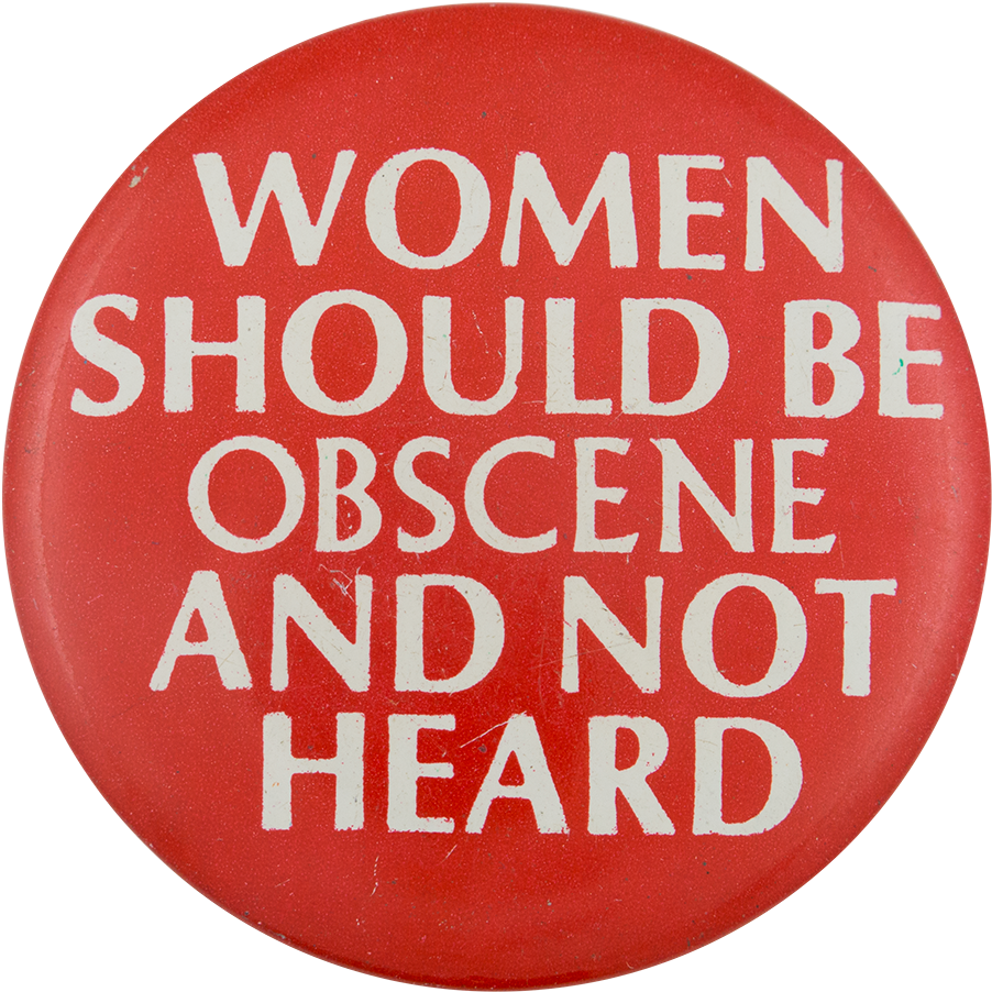 Women Should Be Obscene And Not Heard Social Lubricator - Humorous Vintage Women Should Be Obscene And Not Heard (1000x994), Png Download