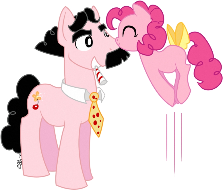 Ellisarts, Concept, Father And Daughter, Female, Filly, - Mlp Nana Pinkie (800x673), Png Download