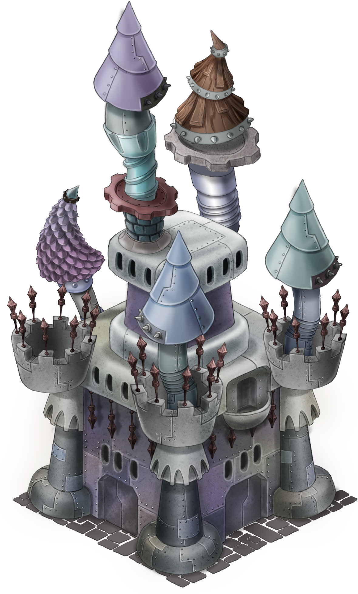 Extravagant Castle - My Singing Monsters Basic Castle (1203x1979), Png Download