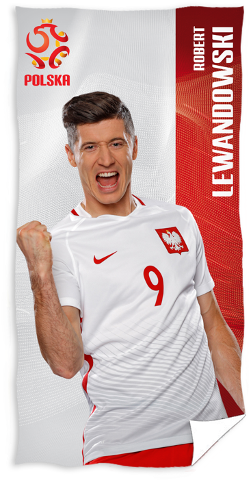 Poland Towel 70 X 140 Lewandowski 2 - Robert Lewandowski (484x800), Png Download