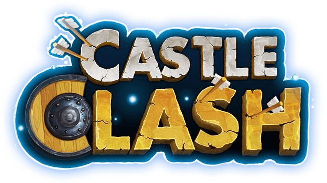 Play Castle Clash On Pc - Castle Clash Logo (653x365), Png Download