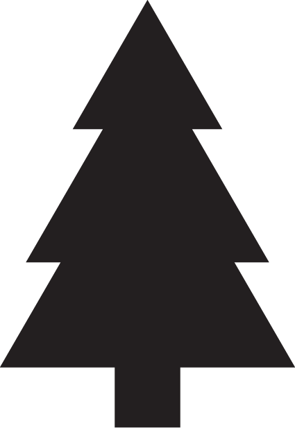 Silhouette Pine Tree Clipart (425x617), Png Download