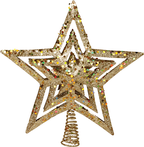 Tree Topper - Dallas Cowboys Star Black And White (750x750), Png Download