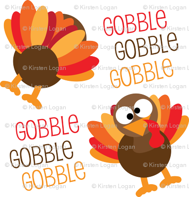 Gobble, Gobble, Gobble Funny Turkey Thanksgiving - Gobble Gobble (383x400), Png Download