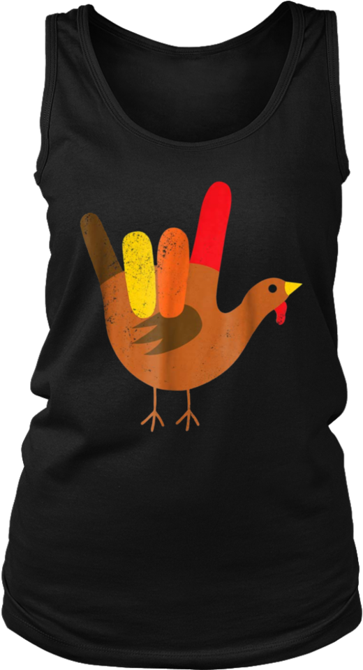 American Sign Language I Love You Thanksgiving Turkey - Shirt (960x960), Png Download