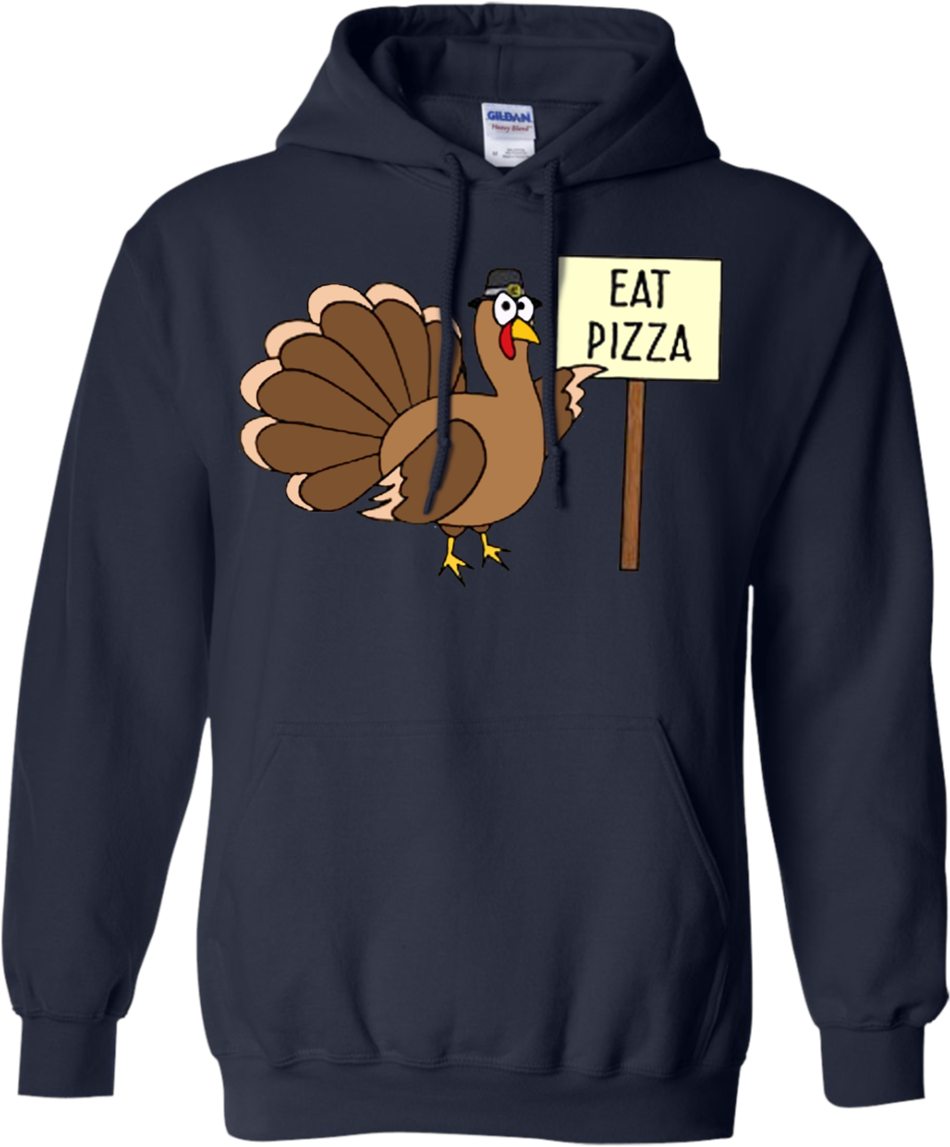 Turkey Eat Pizza Funny Thanksgiving Kids Adult Vegan - Were Just Two Lost Souls Swimming (1155x1155), Png Download