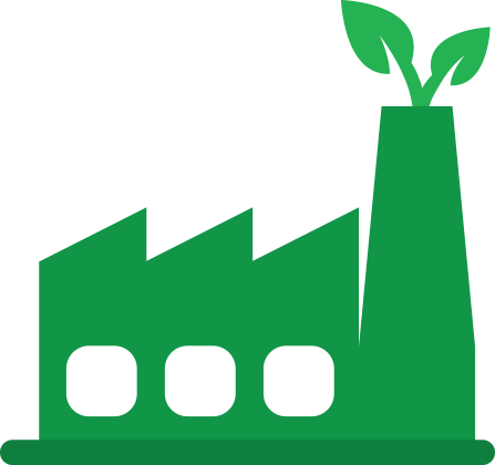 Al Imran Investments - Green Factory Icon Png (447x420), Png Download