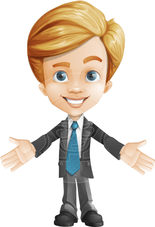 Sid The Vip Kid Sid The Vip Kid - Business Cartoon Character Png (347x464), Png Download