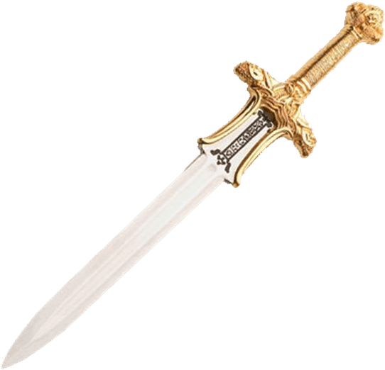 Miniature Conan The Barbarian Gold Atlantean Sword - Atlantean Sword (555x555), Png Download