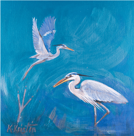 Blue Heron - Heron (600x480), Png Download