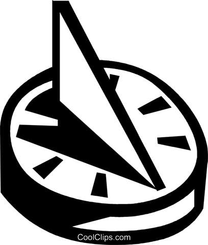 Relógio De Sol Livre De Direitos Vetores Clip Art Ilustração - Relogio Do Sol Png (408x480), Png Download