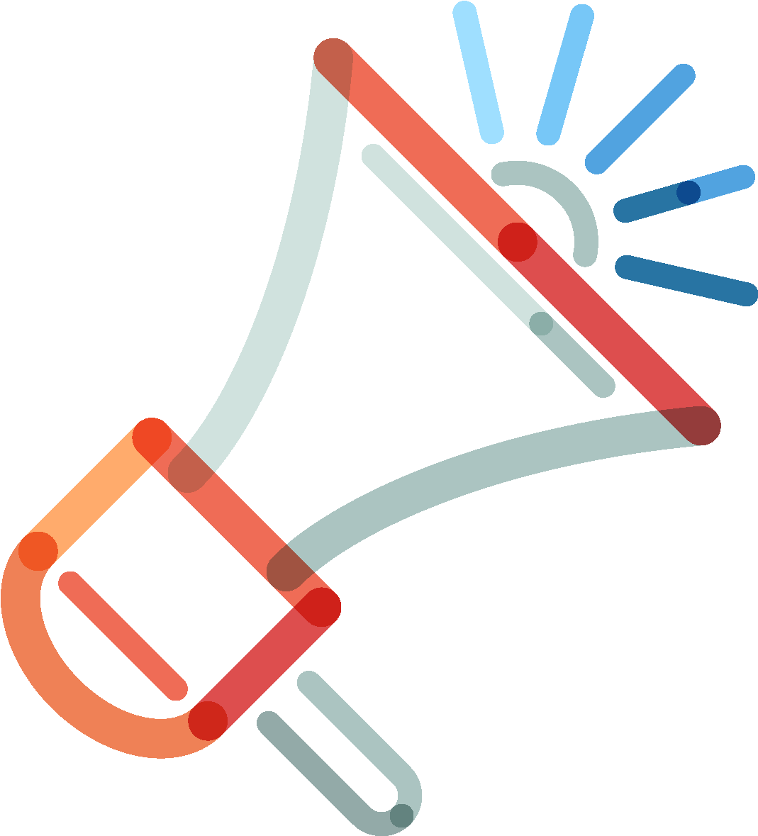 Mano Dibujada Elemento De Trompeta Roja - Speaker Infographic (1772x1378), Png Download