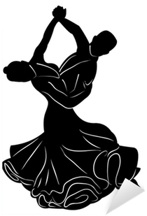 Ballroom Dance Couple Silhouette (400x400), Png Download