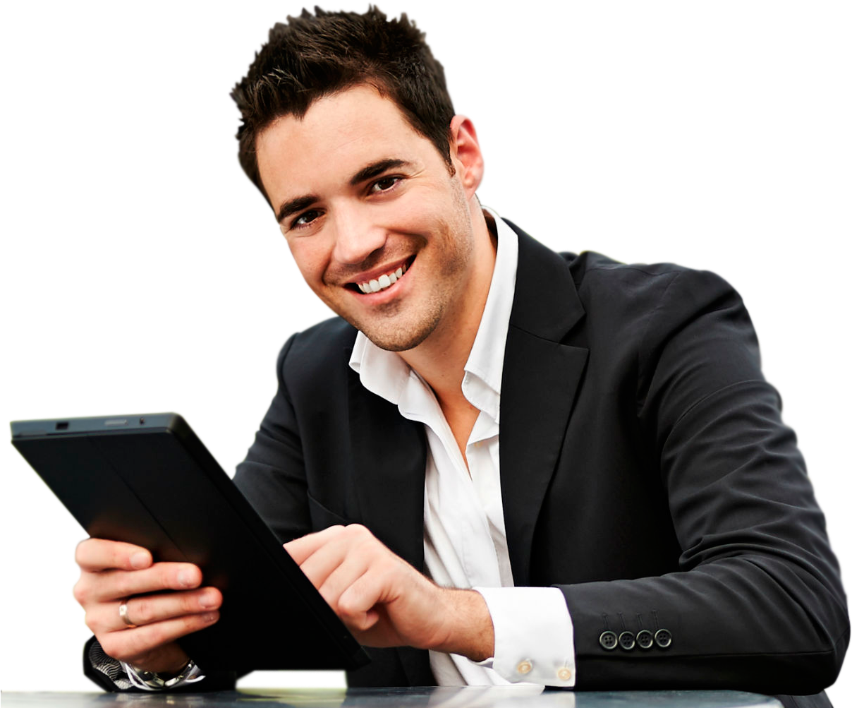 Ejecutivo Con Tablet - Organization (1255x1017), Png Download